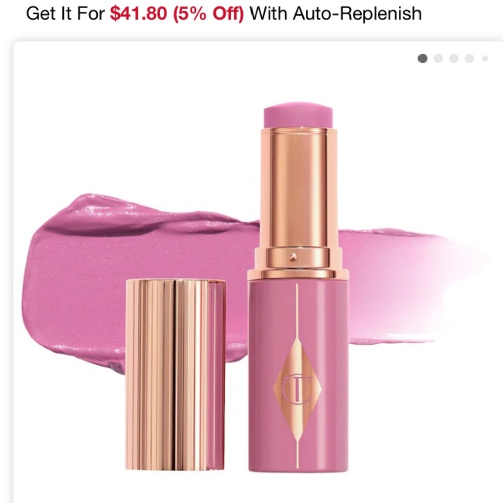 Charlotte Tilbury Unreal Lip + Cheek Glow Blush Stick With Hyaluronic Acid